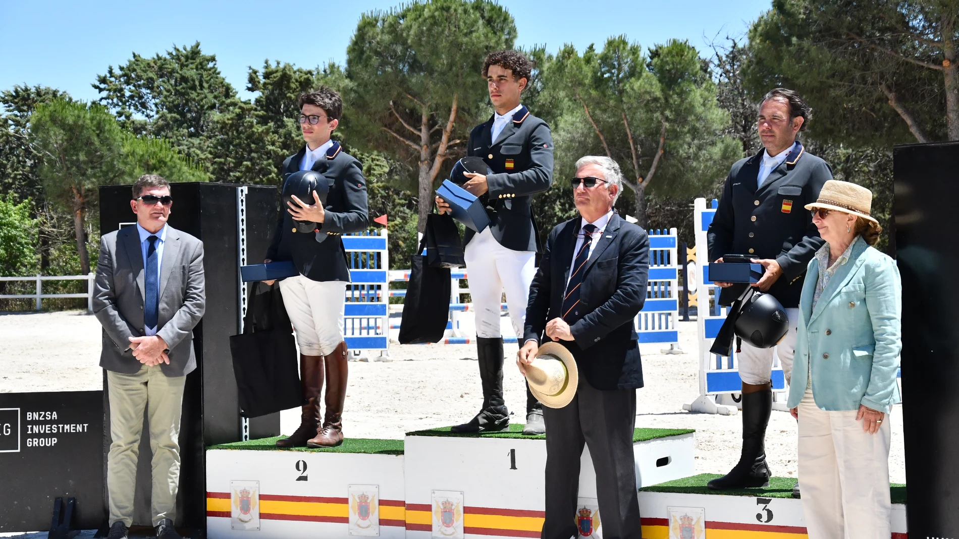 Uno de los podios del Campeonato de España