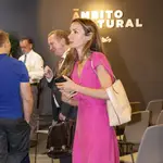 Telma Ortiz con vestido de Mango.