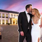 Jennifer López y Ben Affleck junto a su casa de Beverly Hills
