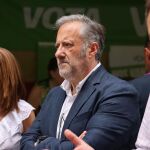Carlos Pollán durante el acto en Valladolid junto a Fátima Pinacho