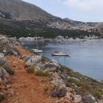Searches for the missing British broadcaster Michael Mosley in Simi island, Greece