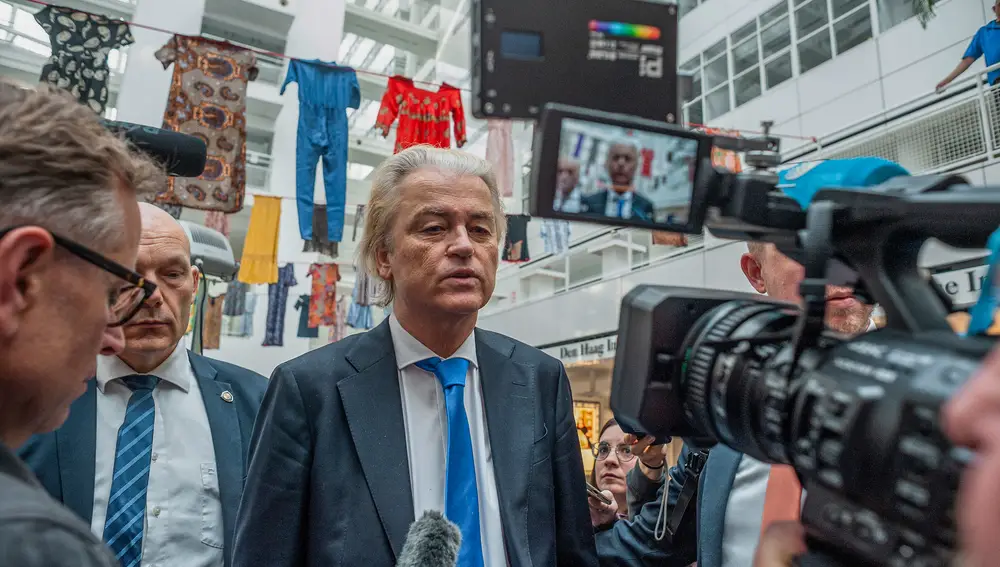 P.Bajos.- Wilders celebra el "gran avance" de su partido en las europeas, pese al aparente triunfo del centro-izquierda