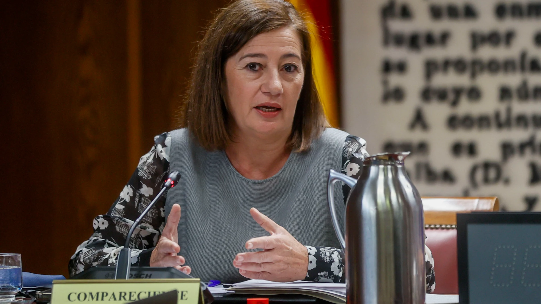 MADRID, 07/06/2024.- La presidenta del Congreso, Francina Armengol, comparece en la comisión de investigación del caso Koldo, este viernes, en el Senado. EFE/ Fernando Alvarado