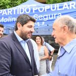 El presidente del Partido Popular de la Región de Murcia, Fernando López Miras, en un acto en Molina de Segura