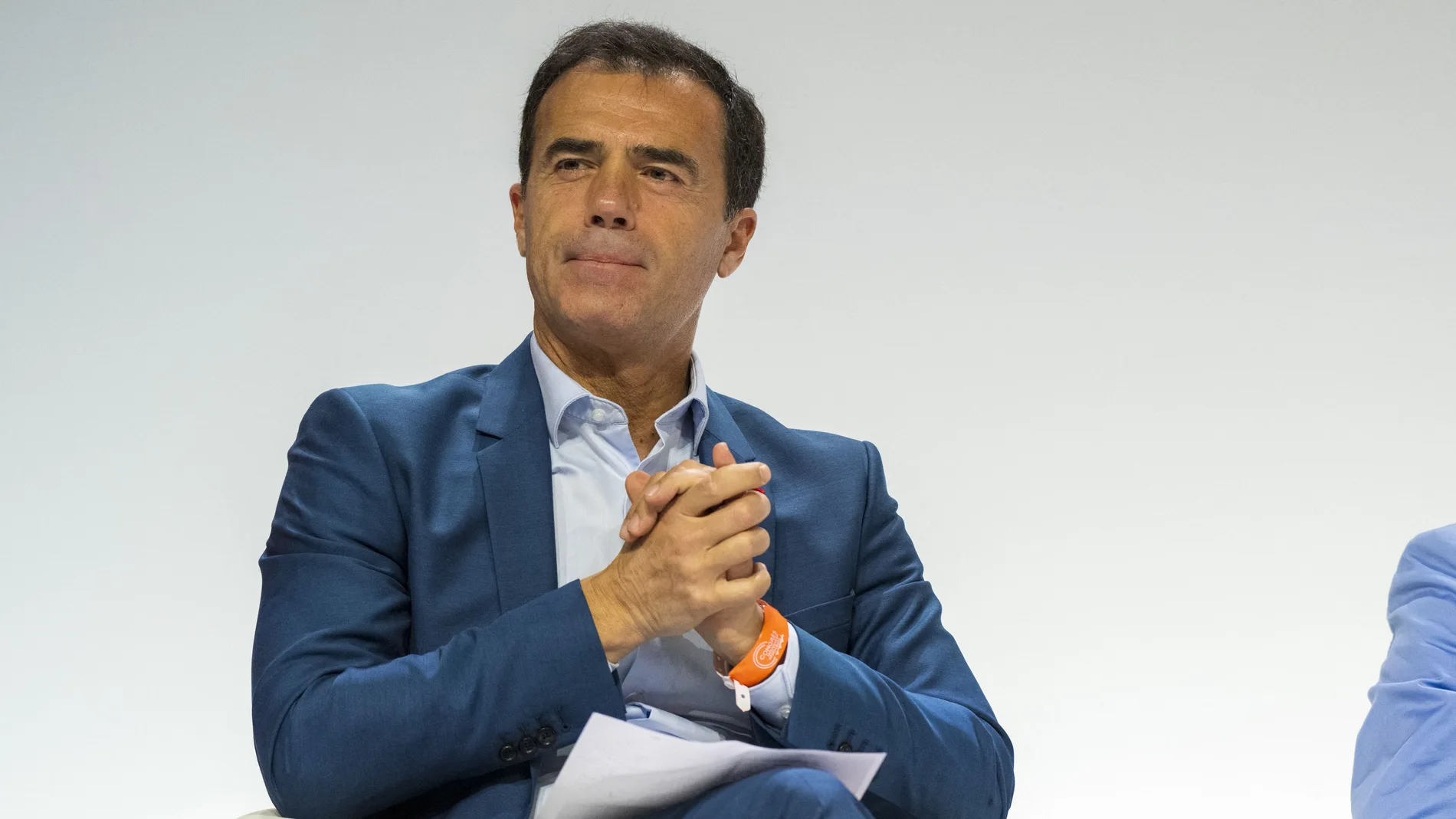 Sandro Gozi, Secretary General of the European Democratic Party and Member of Parliament, during a debate at the Modem Congress in Blois