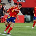 Pedri celebra el tercer tanto de España, el segundo suyo, ante Irlanda