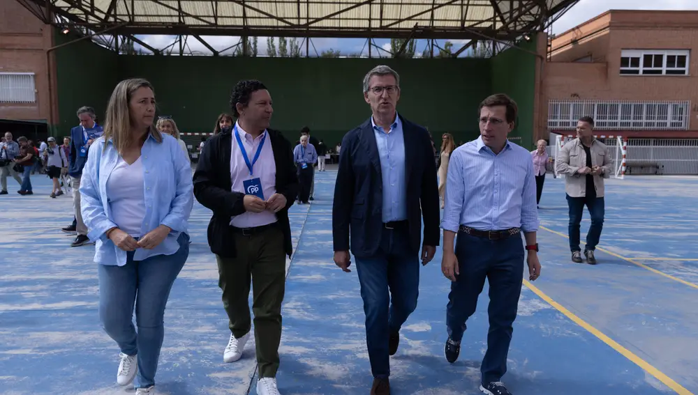 Feijoo votando en el Ramiro de Maeztu @Gonzalo Pérez Mata