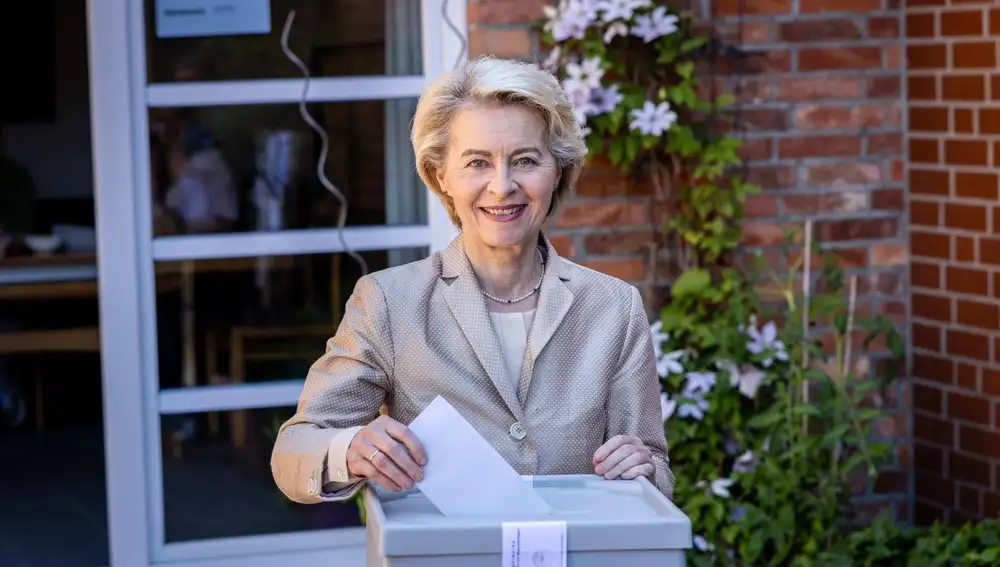 UE.- Von der Leyen vota en las europeas con el deseo de fortalecer "más que nunca" a la UE