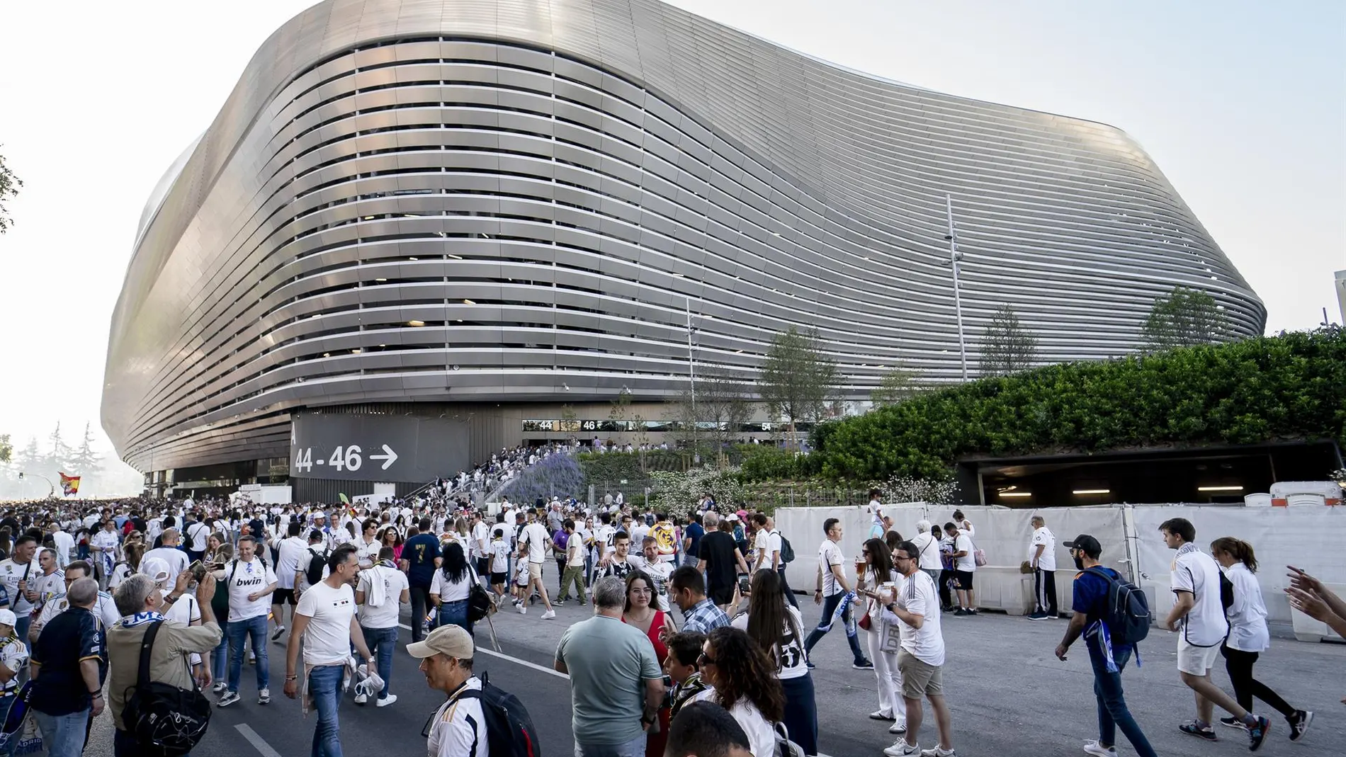 La zona del Santiago Bernabéu