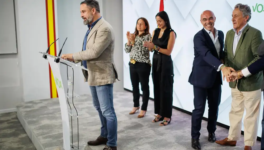 9J.- Abascal pide a Sánchez "reflexionar" tras la "derrota" del PSOE el 9J y que convoque elecciones generales