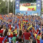 Pantalla gigante para ver a la selección