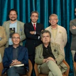 Varios de los autores del libro, en el Casino de Gran Vía, durante la presentación