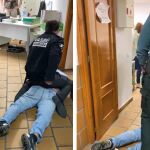 Imágenes del agresor intervenido en el Juzgado de Primera Instancia e Instrucción nº3 de Illescas (Toledo)