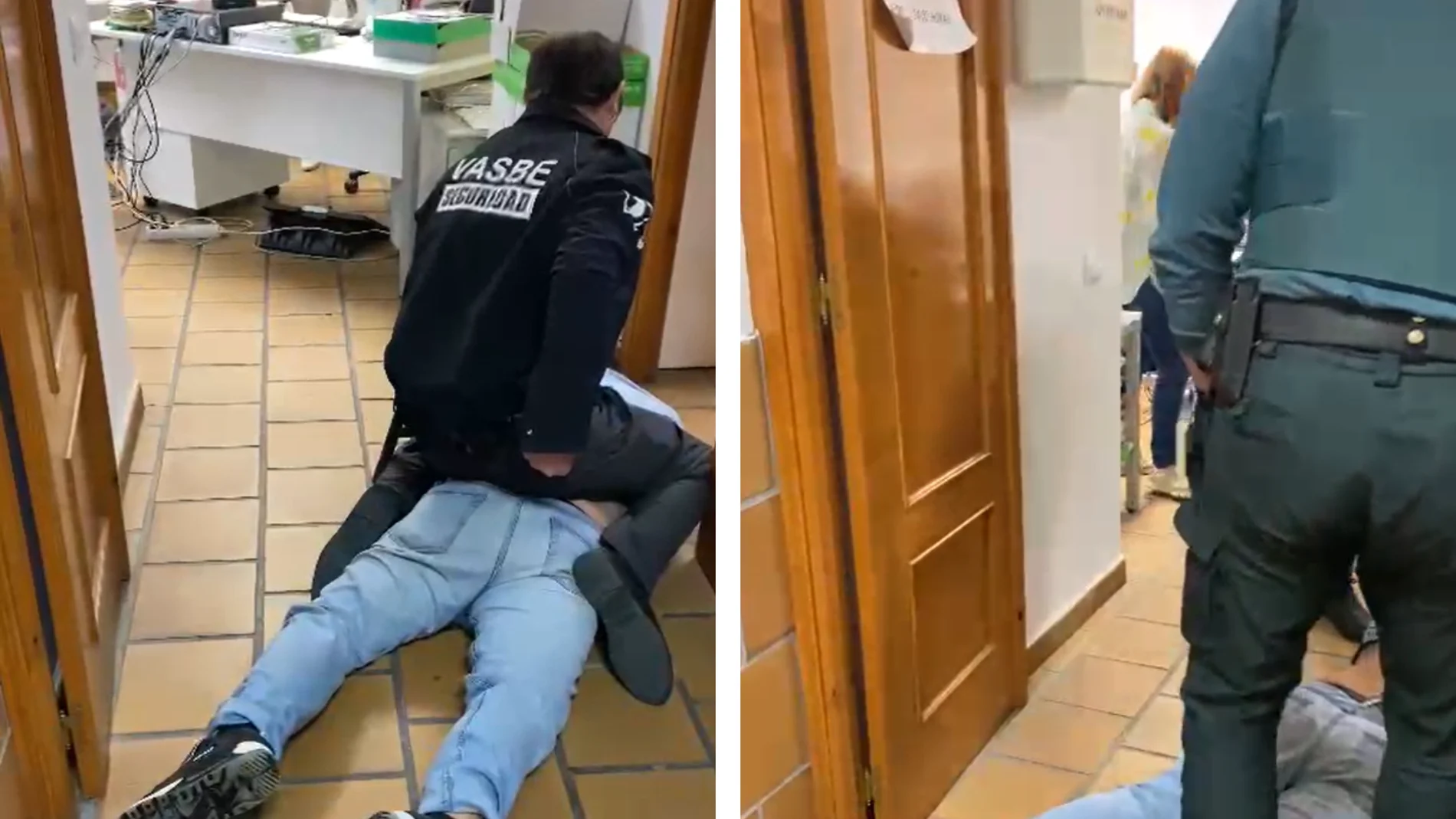 Imágenes del agresor intervenido en el Juzgado de Primera Instancia e Instrucción nº3 de Illescas (Toledo)