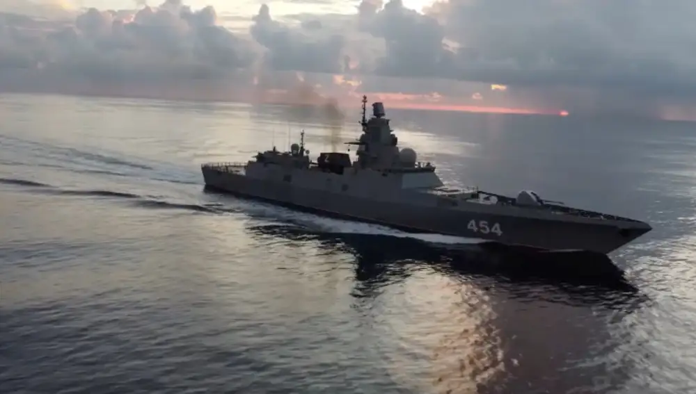 La fragata rusa Gorshkov