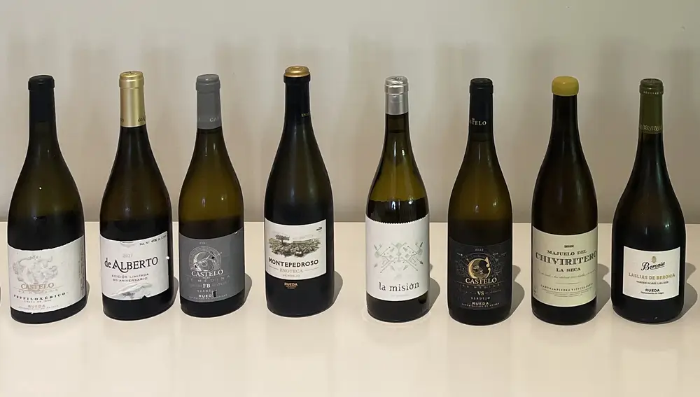 Algunos de los vinos blancos fermentados en barrica de la DO Rueda y Vinos de la Tierra de Castilla y León catados