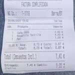 Imagen del ticket. 