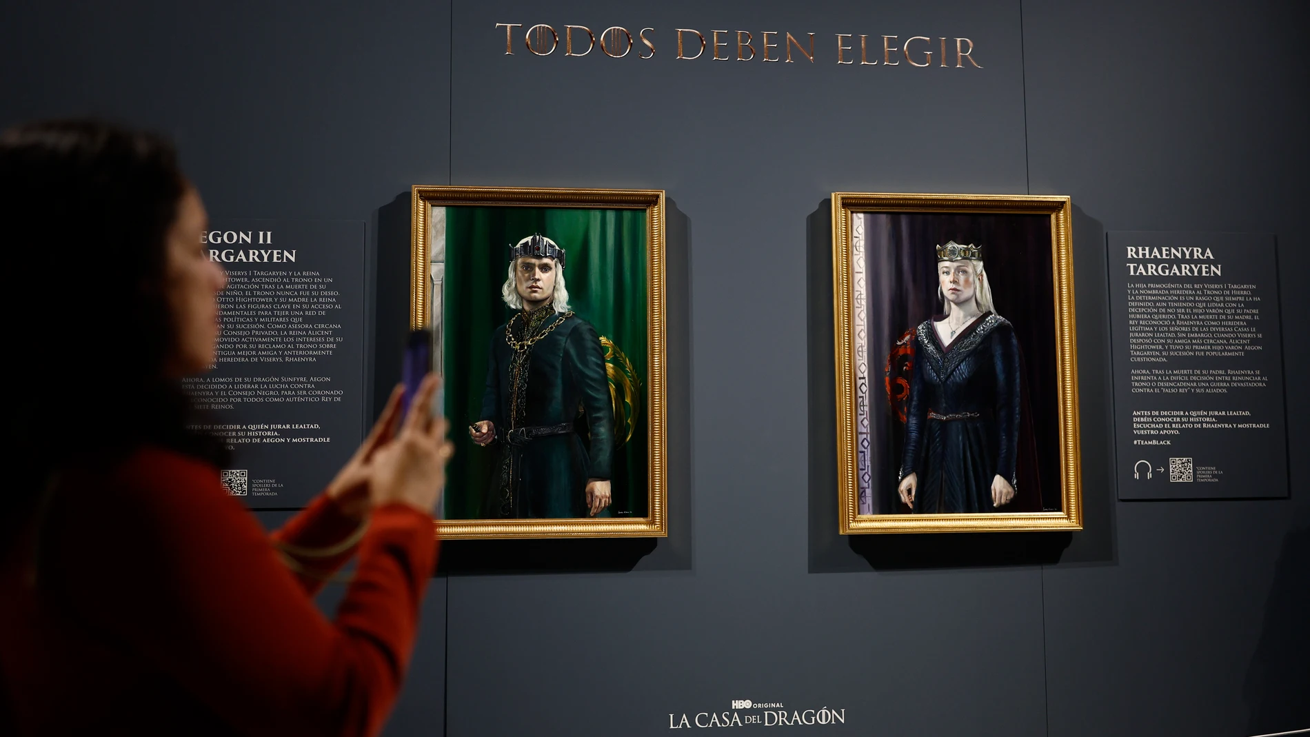 MADRID, 13/06/2024.-Vista de la exposición que la plataforma MAX abre del 14 al 16 de junio dedicada a la dinastía Targaryen, este jueves en la Galería de las Colecciones Reales de Madrid, coincidiendo con el estreno de la segunda temporada de 'La casa del dragón'. EFE/ Rodrigo Jiménez