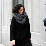  La secretaria general de ERC, Marta Rovira, a su salida del Tribunal Supremo donde ha sido citada como investigada por el juez del Tribunal Supremo Pablo Llarena, que investiga a la cúpula del proceso soberanista por un posible delito de rebelión. 