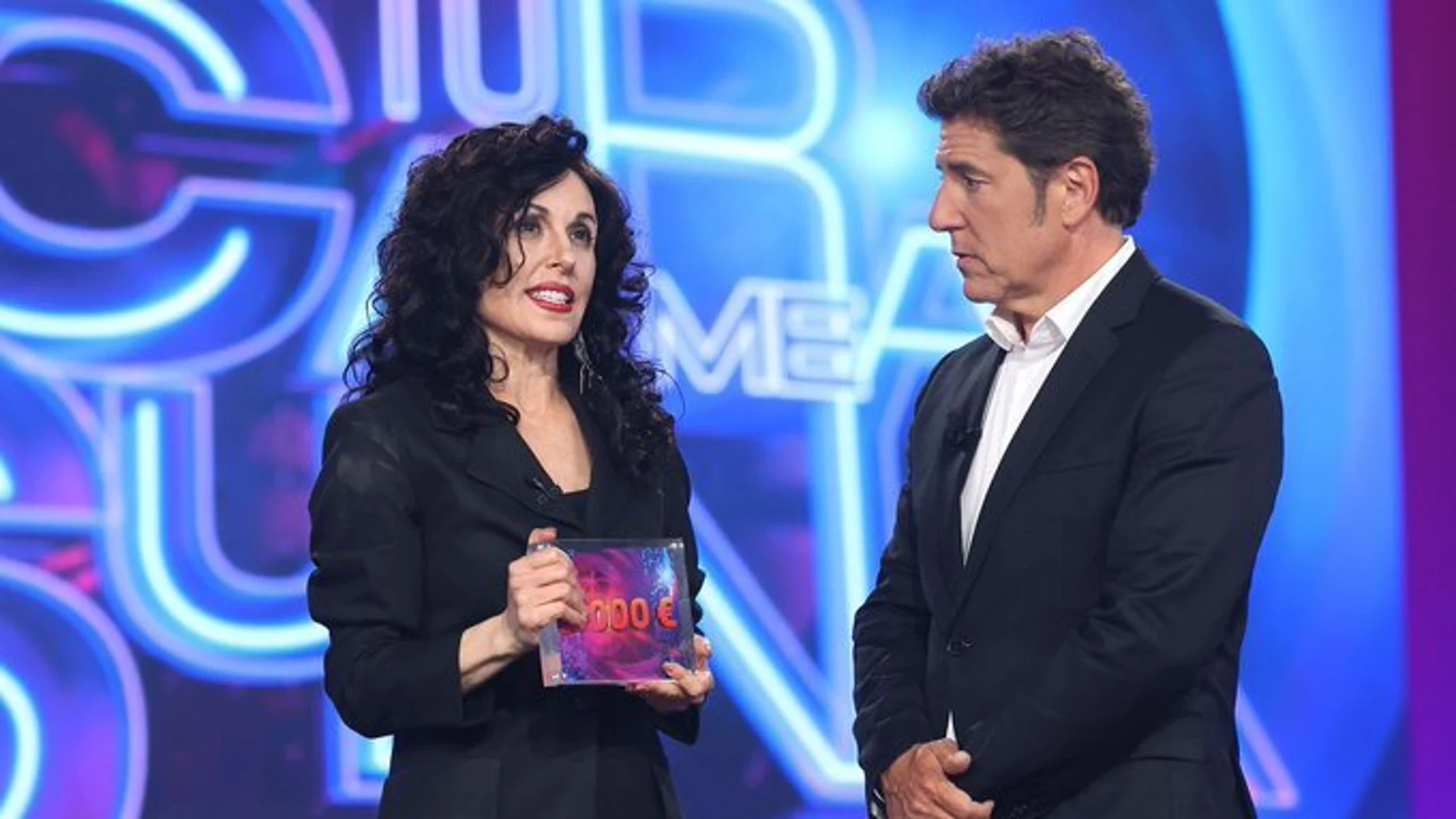 Raquel Sánchez Silva junto a Manel Fuentes en 'Tu cara me suena 11'
