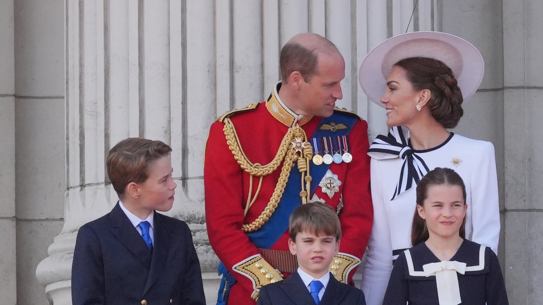 Kate Middleton y el príncipe Guillermo en la Trooping the Colour