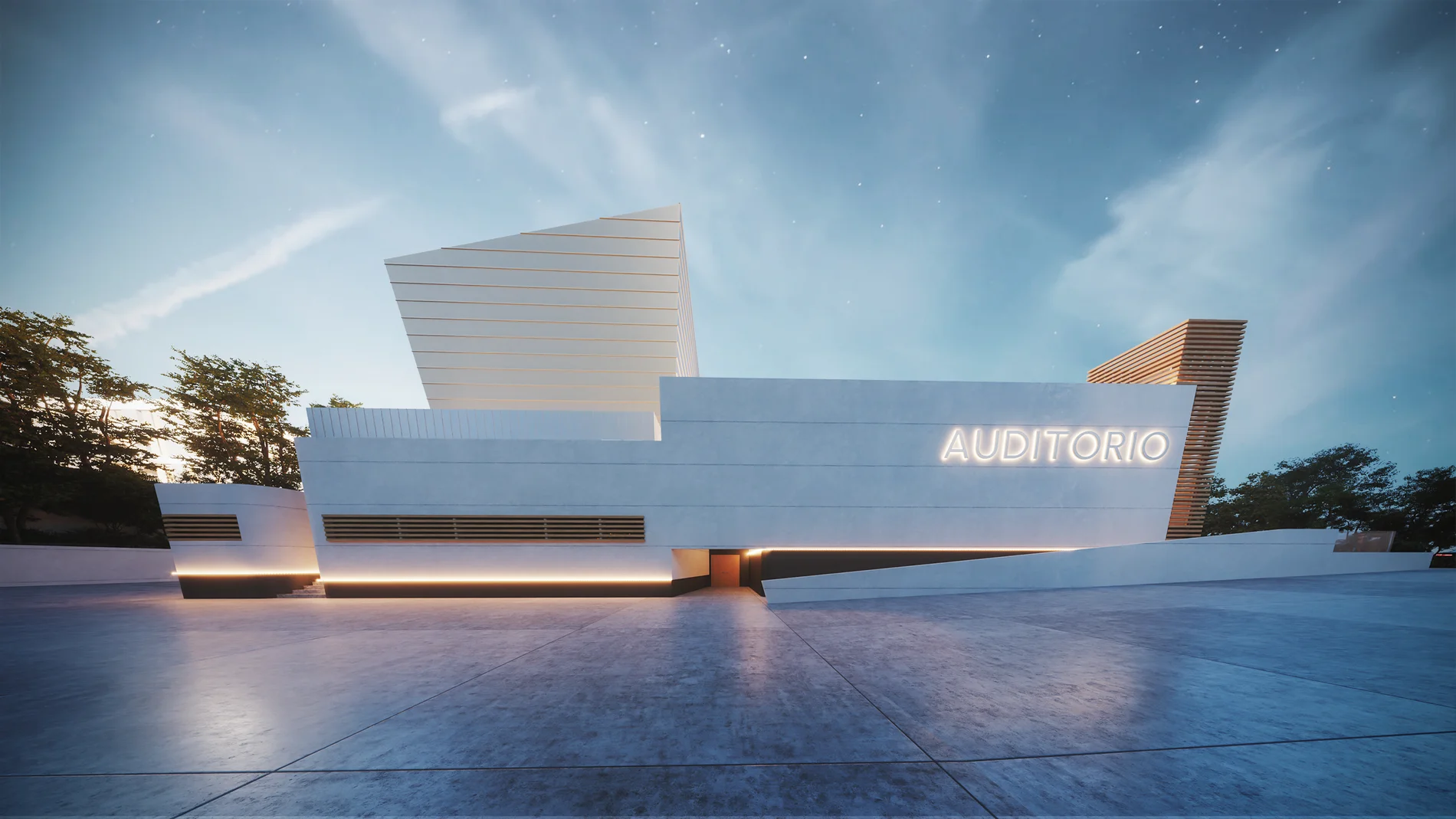 Imagen del futuro auditorio de Paracuellos de Jarama