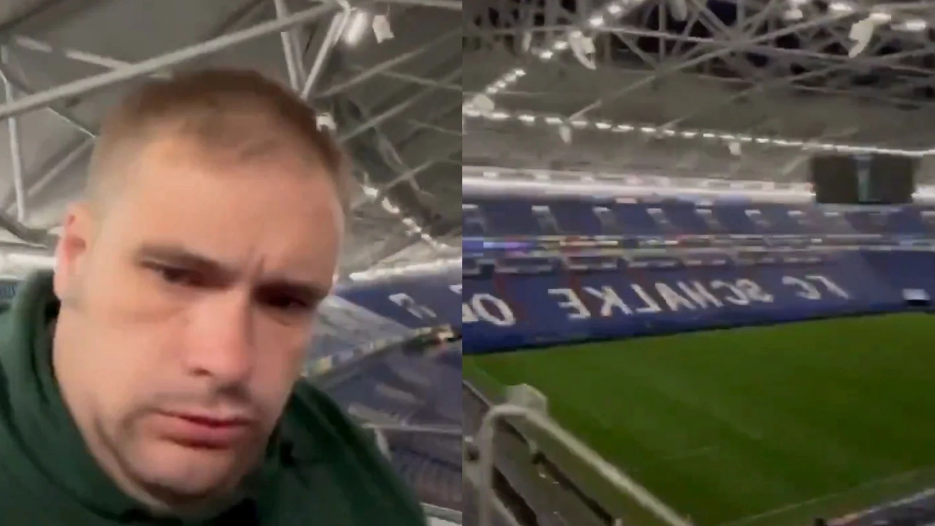 Un aficionado inglés se queda dormido Veltins-Arena y se despierta a las 4 de la madrugada