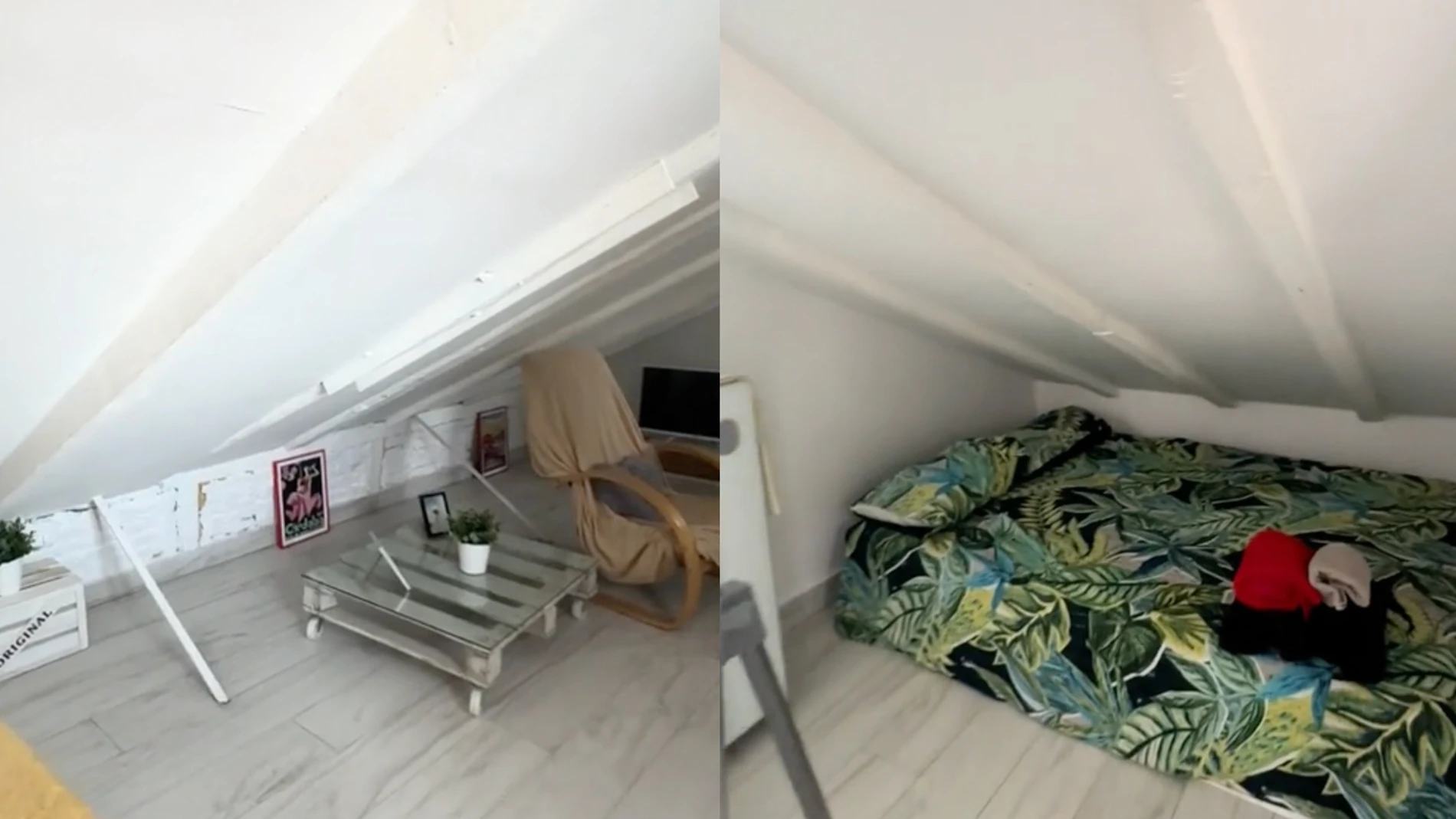 Imágenes del "magnífico ático con encanto" en Chamberí a la venta por 199.000 euros