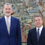El Rey de España, Felipe VI junto al presidente de Castilla-La Mancha, Emiliano García-Page