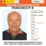 Francisco Pérez Bedmar, desaparecido el pasado 22 de marzo en Almuñécar (Granada)