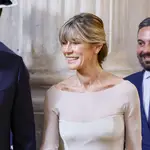 Begoña Gómez y su look en la recepción en palacio del décimo aniversario Felipe VI.