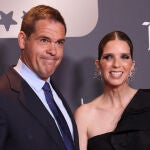 Luis Alfonso de Borbón y Margarita Vargas, ayer en Madrid
