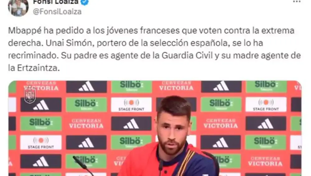 Campaña de acoso a Unai Simón