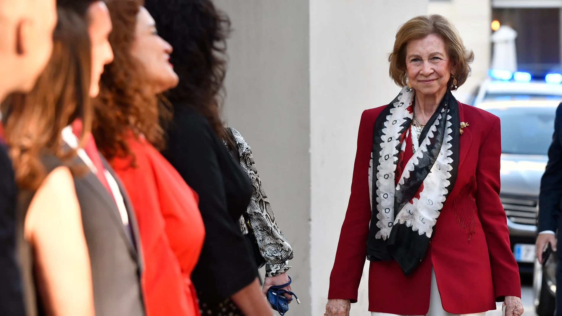 La Reina Sofía y su look en Almería.