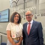 El presidente de la Diputación de Salamanca, Javier Iglesias, y la diputada de Medio Ambiente, Pilar Sánchez, presentan el Plan