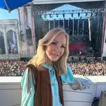 Carmen Lomana en el 'Festival Gran Reserva' en Calahorra.