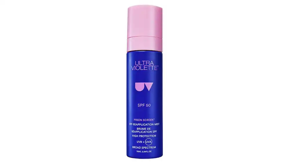 Bruma con protección solar 'Preen Screen SPF50 Skinscreen'.