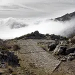 Calzada romana en Puerto El Pico