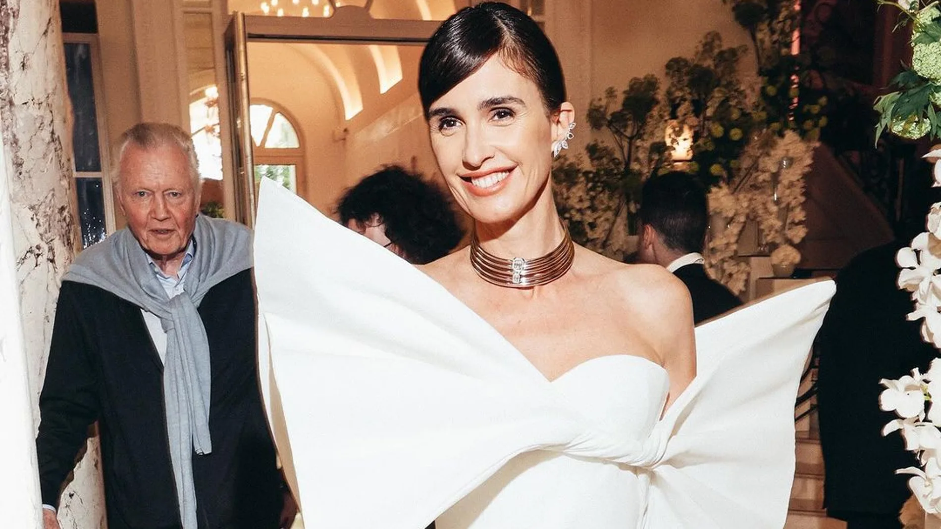 Paz Vega con vestido de invitada.