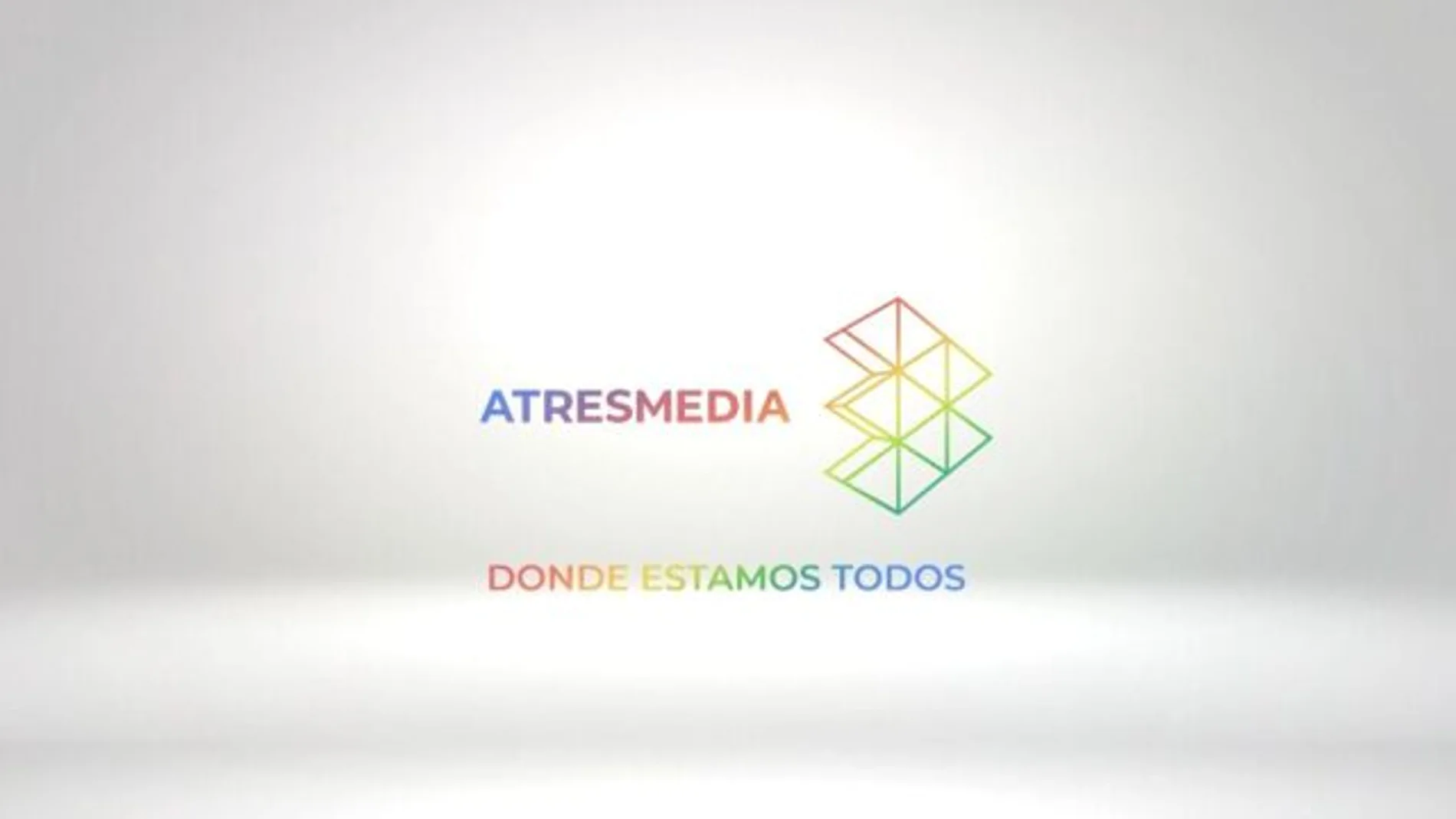 Imagen corporativa de Atresmedia con los colores LGTBIQ+