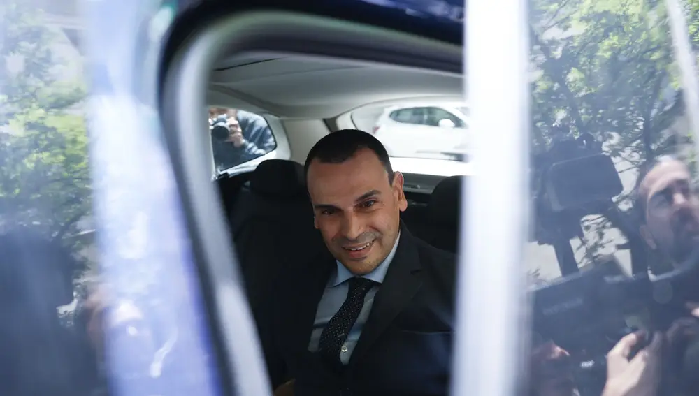 Alberto González Amador, novio de la presidenta de Madrid, Isabel Díaz Ayuso, a su salida del Tribunal Superior de Justicia de Madrid.