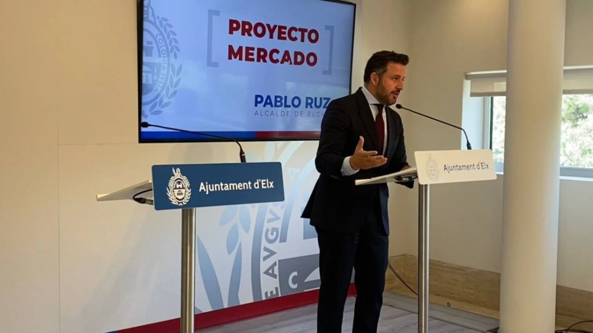 El alcalde de Elche, Pablo Ruz, del PP, en una imagen de archivo