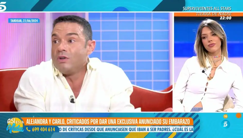 Alejandra concede su primera entrevista en "Así es la vida" tras anunciar su embarazo
