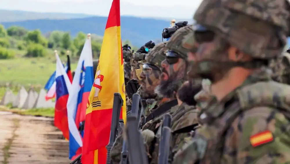 Militares españoles desplegados en Eslovaquia