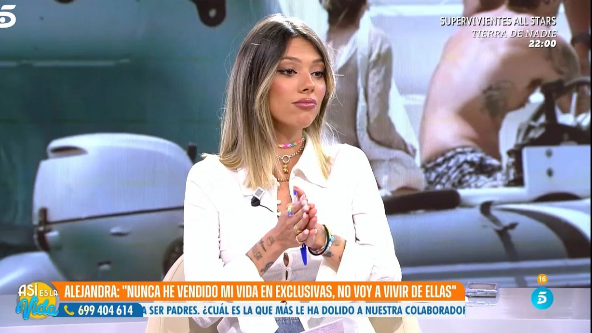 Alejandra da la cara en "Así es la vida"