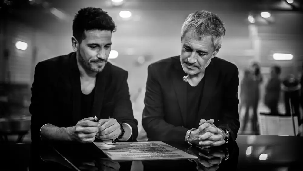 David con Sergio Dalma