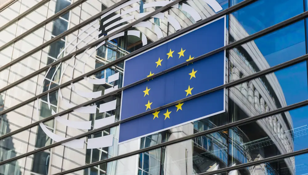 El Parlamento Europeo en Bruselas, Bélgica.