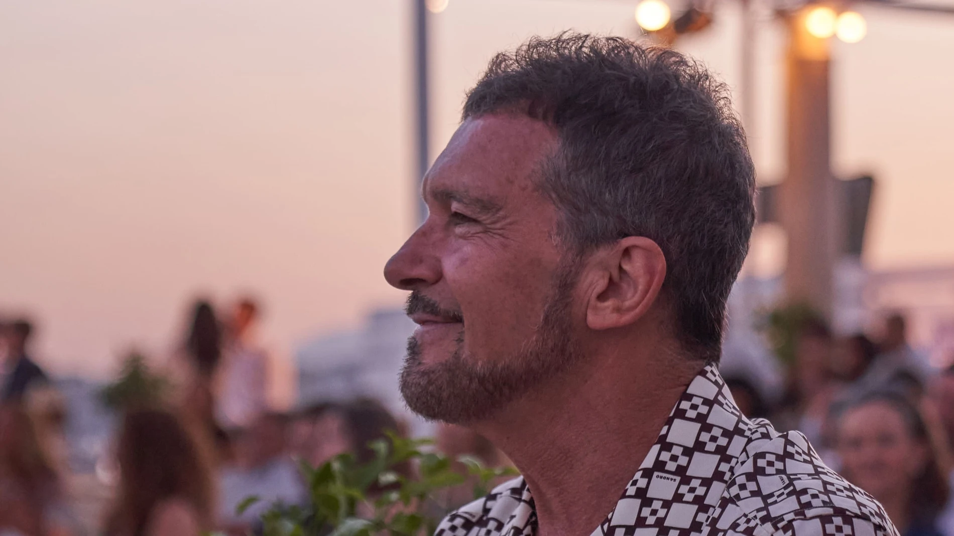 Antonio Banderas en Atardeceres Larios en Málaga