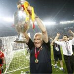 Luis Aragonés, con la Eurocopa de 2008