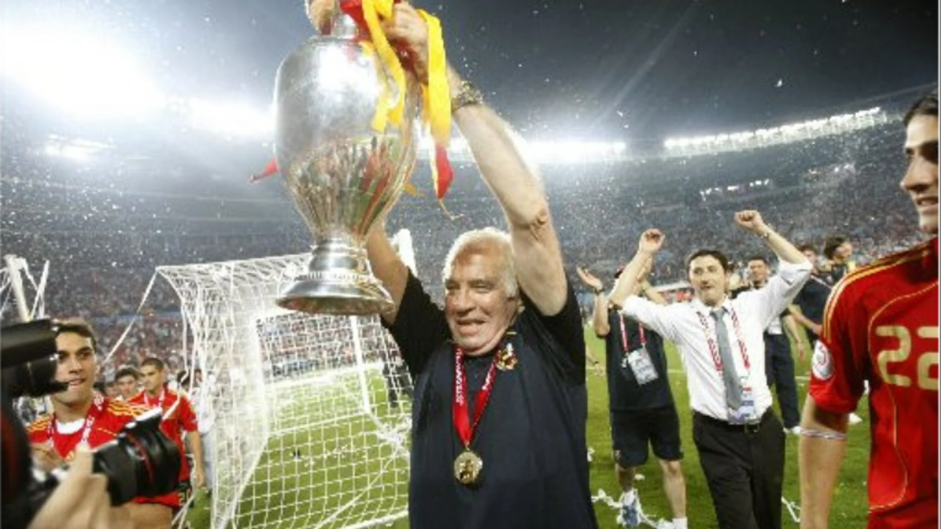 Luis Aragonés, con la Eurocopa de 2008